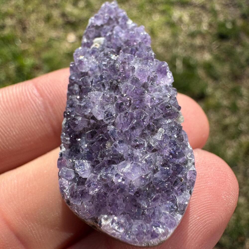 83 carat Amethyst Custom Cut Cabochon Druzy Hand Cut